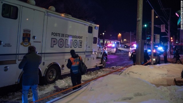 カナダのケベック州のモスクで銃撃が発生
