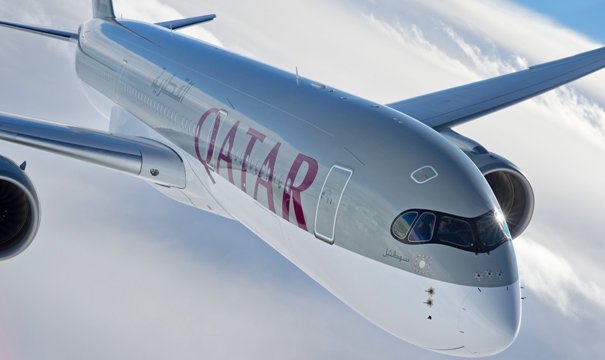 カタール航空が世界最長級となるＮＺへの直行便を初めて運航した＝同社提供