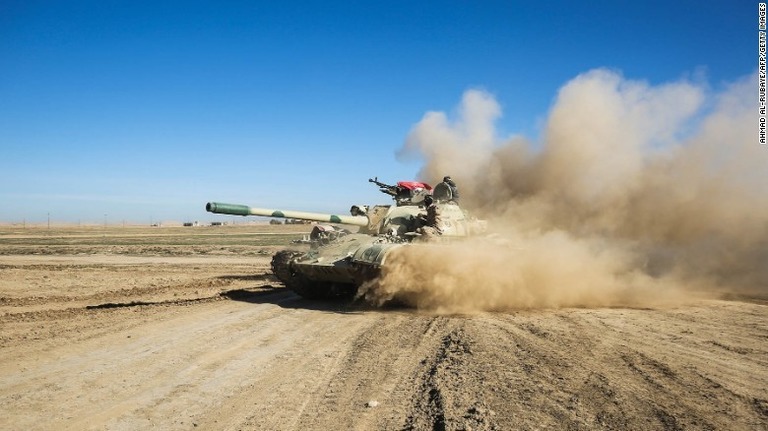 ＩＳＩＳ支配地域に位置するモスルの空港をイラク軍が制圧した