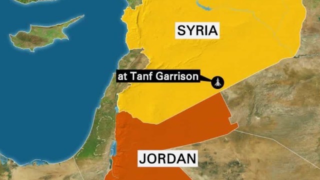 シリア・ヨルダン国境付近にある拠点をＩＳＩＳが襲撃。有志連合と反体制派が応戦した