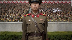警備に立つ北朝鮮兵士