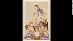 １９２０年代の本の挿絵から。具合の悪い子どもたちがカラシを混ぜたお湯に足をつけている。血行がよくなり、疲労回復に効果があるとされた