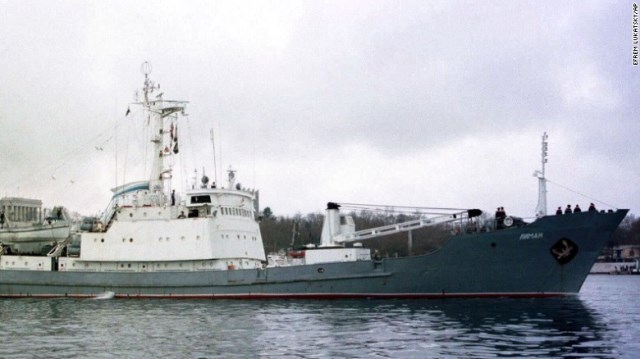 ロシアの情報収集艦「リマン」が沈没