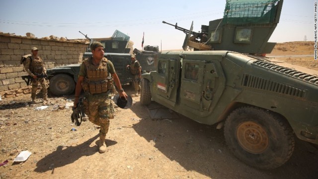 タルアファルでの戦闘に参加したイラク軍の兵士