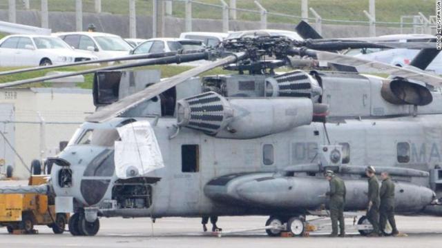 飛行中に窓部品が落下した米軍の輸送ヘリコプター「ＣＨ５３Ｅ」