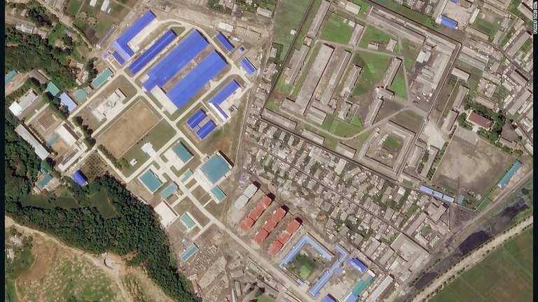ミサイル製造施設の拡張工事完了を示すという衛星画像