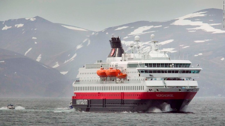 ノルウェーのクルーズ船会社が魚の死骸から得た生体ガスを燃料に使用する計画を発表/HEIKO JUNGE/SCANPIX NORWAY/EPA