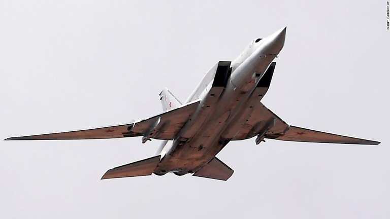 ロシアの戦略爆撃機「Ｔｕ－２２Ｍ３」１機が墜落した/Alexey Kudenko/ AP