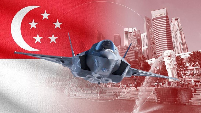 シンガポールが米国の次世代戦闘機「Ｆ３５」の調達計画を発表/Photo Illustration/NAVY,Singapore Tourism Board
