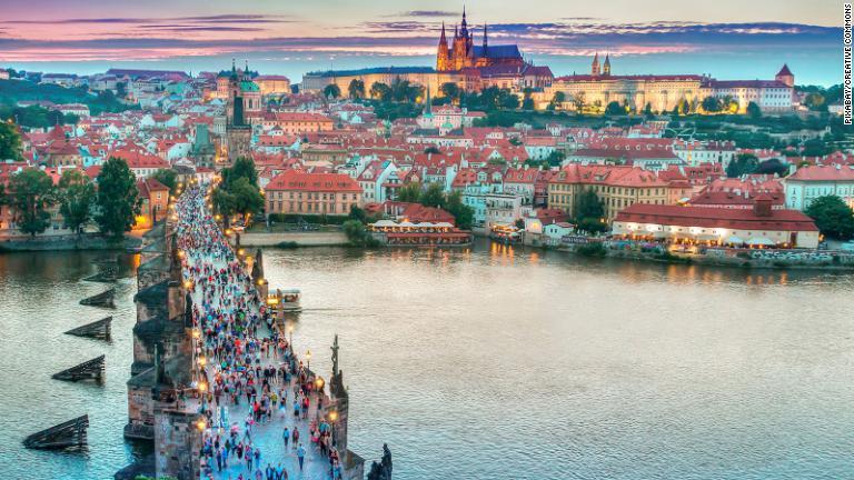 １０位はチェコのプラハで、週末の合計費用は１９０．１９ポンド（約２万８０００円）/Pixabay/Creative Commons