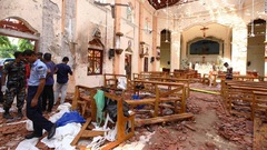 スリランカ爆発、死者２０７人に　現場は計８カ所