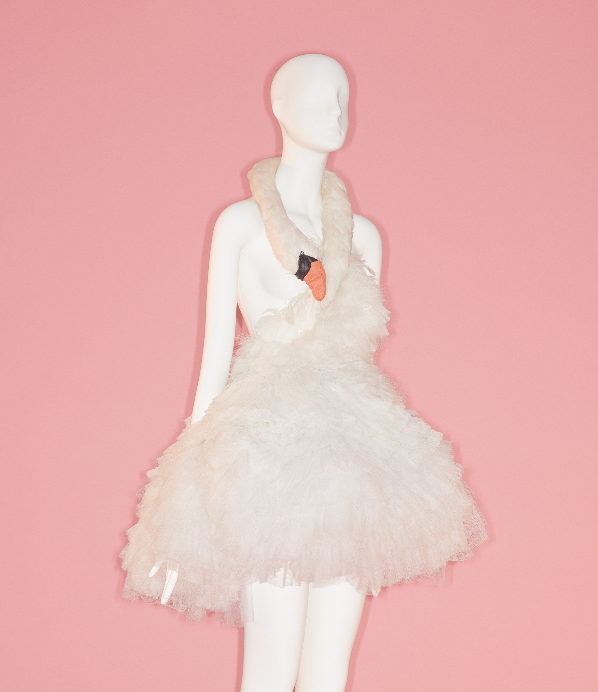 展覧会では歌手ビョークが２００１年のアカデミー賞授賞式で着た「白鳥ドレス」も展示されている/Image courtesy of The Metropolitan Museum of Art, Photo ©Johnny Dufort, 2019