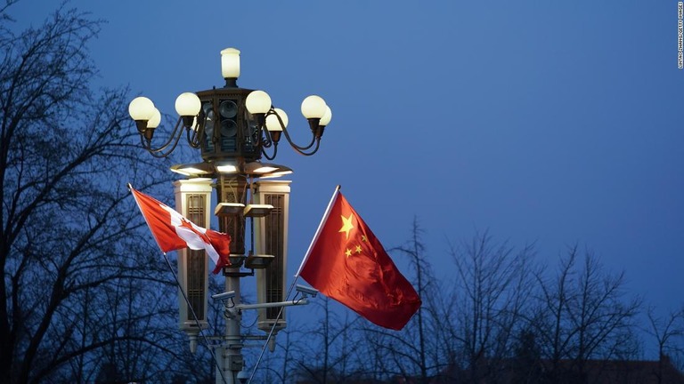 中国でカナダ人１人が拘束されたことがわかった/Lintao Zhang/Getty Images