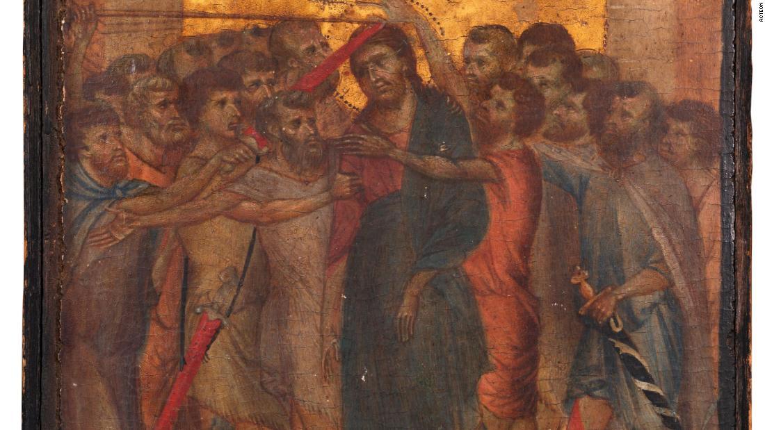 伊画家チマブーエの幻の傑作「嘲笑されるキリスト」が、２９億円で落札された