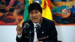 ボリビア大統領が辞任　不正選挙の指摘受け