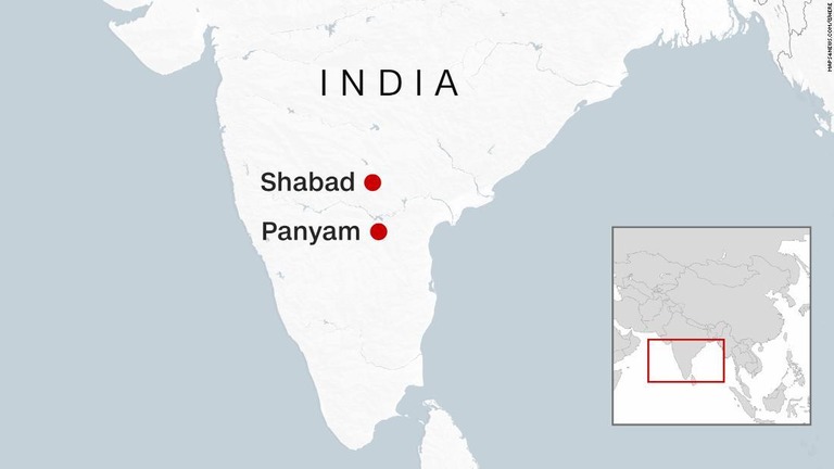 インド南部で子どもが大型のシチュー鍋に転落して死亡する事故が相次いだ/Maps4news.com/©HERE