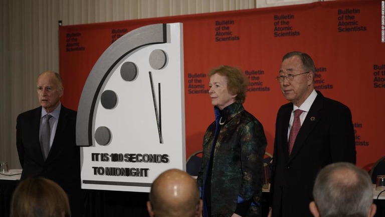 米科学誌が「終末時計」を「残り１００秒」と公表した/Bulletin of Atomic Scientists