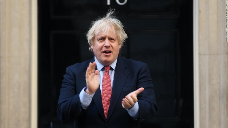 ジョンソン英首相が香港住民に対し英市民権取得への道を開くと表明した/Peter Summers/Getty Images Europe/Getty Images