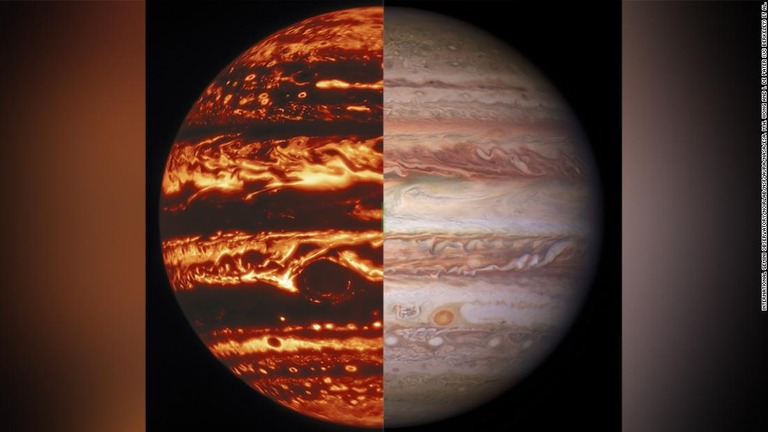 探査機「ジュノー」が集めた新たなデータから木星の大赤斑の深さがわかった/International Gemini Observatory/NOIRLab/NSF/AURA/NASA/ESA, M.H. Wong and I. de Pater (UC Berkeley) et al.