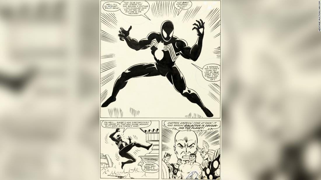 「スパイダーマン」の漫画の１ページが３３６万ドルで落札された/Heritage Auctions/HA.com