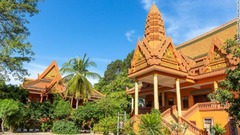 カンボジア北西部シェムリアップのワットボー・ビレッジ