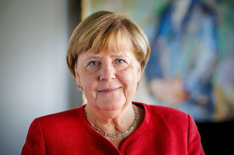 ドイツのメルケル前首相/Thomas Trutschel/Photothek/Getty Images