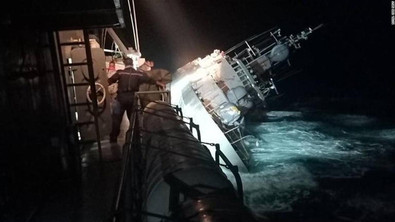 タイ海軍の艦船「スコタイ」が沈没し、６人が死亡した/Royal Thai Navy