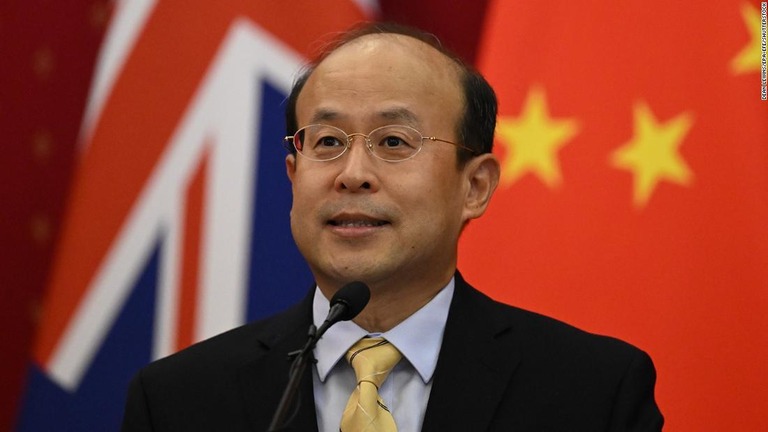 中国の肖千駐オーストラリア大使/Dean Lewins/EPA-EFE/Shutterstock