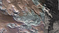 太古の氷河の跡、火星で発見　水が存在する可能性示唆