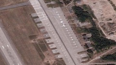 プリゴジン氏に関連する航空機２機がベラルーシの飛行場に　衛星画像　CNN EXCLUSIVE