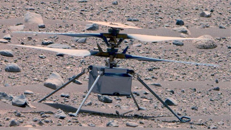 地球との通信が６３日ぶりに回復した火星探査ヘリコプター「インジェニュイティ」/NASA/JPL-Caltech/ASU/MSSS