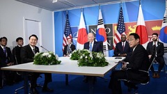 初の米日韓首脳会談、キャンプデービッドで開催へ