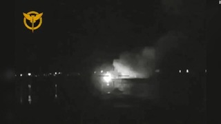 クリミア半島チェルノモルスク付近でウクライナがロシアの揚陸艇２隻を攻撃したという