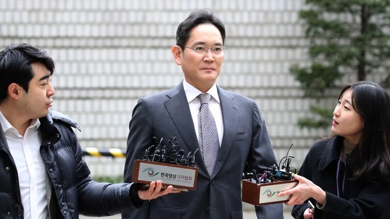 李在鎔（イジェヨン）・サムスン電子会長に無罪判決が言い渡された/Chung Sung-Jun/Getty Images