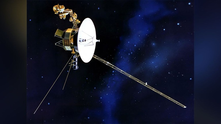 ボイジャー１号から機体の現状を確認する上で期待の持てる無線信号が寄せられたという/NASA/JPL via CNN Newsource