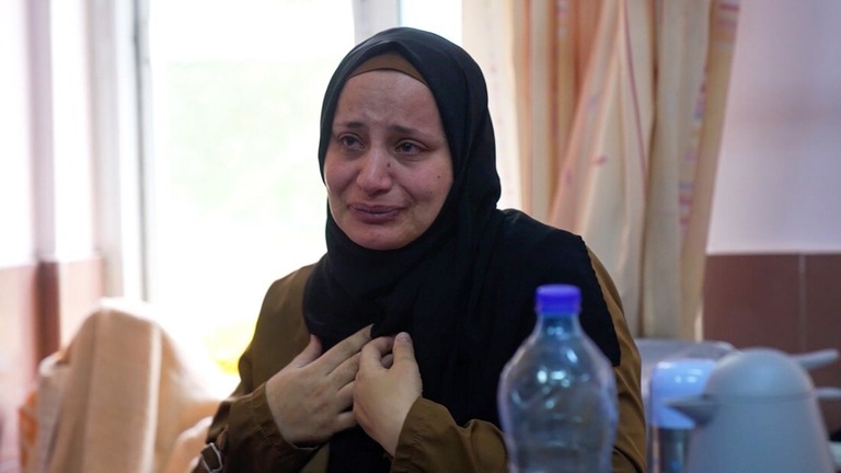 ガザ地区南部ラファから東エルサレムに移送されていた女性/CNN