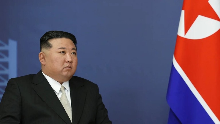 北朝鮮の金正恩（キムジョンウン）総書記/Vladimir Smirnov/Pool/AFP/Getty Images/File