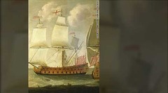東インド会社の船。しっかり武装していたため、海賊はより小規模なインドの船を襲うことが多かった
