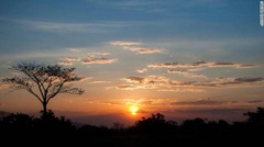 モザンビークの夕暮れ。美しい景観で観光地として知られている
