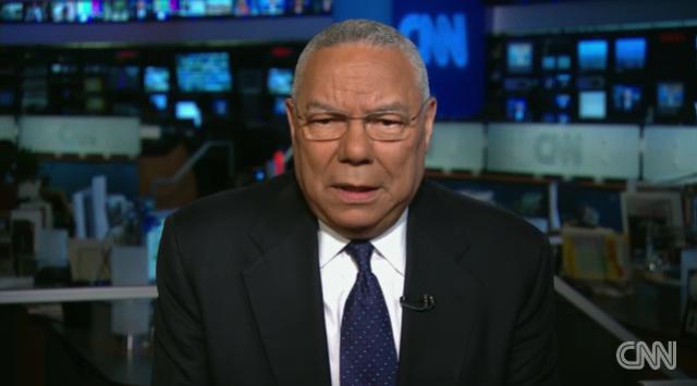インタビューに答えるパウエル氏