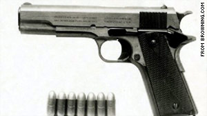 米西部ユタ州が「州の銃」に指定したブローニングＭ１９１１型＝ブローニング社