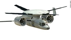ヘリコプターのようなホバリング状態から飛行機のような飛行へと切り替え可能な<br>「ディスクローター複合ヘリコプター」(C)DARPA