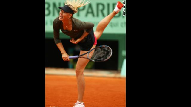 全仏オープンで優勝し４大大会を制覇したシャラポワ選手