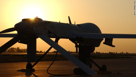 米空軍の無人偵察機「プレデター」＝２００４年２月撮影、空軍の提供写真