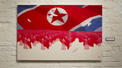 「マスゲーム」では、北朝鮮の代表的なイメージを描いた。何千人もの参加者が、一致団結と愛国心を表現する