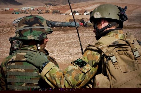 アフガニスタンに展開するオーストラリア軍＝2011年3月