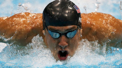 競泳のＭ・フェルプスが１９個目のメダル　五輪史上最多