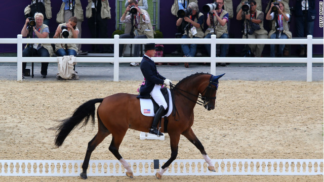 ミット・ロムニー氏の妻、アン・ロムニーさんが共同所有する馬の「ラファルカ」がロンドン五輪の馬術競技に出場した