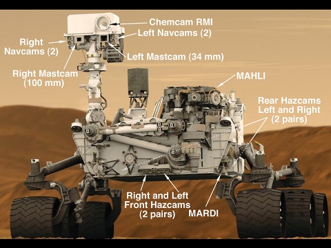 キュリオシティは多数のカメラを搭載＝NASA/JPL-Caltech提供