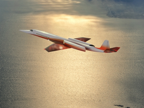 ＪＡＸＡも静かで燃費がよく、環境に優しい超音速旅客機の実用化に向けた技術の研究を行っている　(C)JAXA